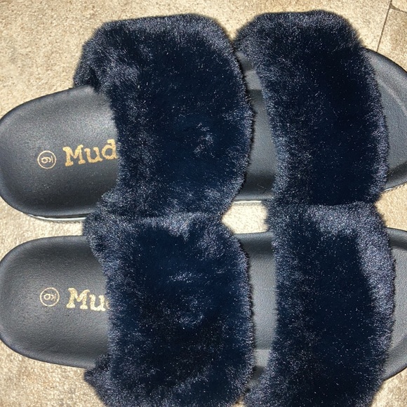 SPARKLING GLITTER FAUX FUR SPARKLE PLATFORMS - Picture 3 of 6